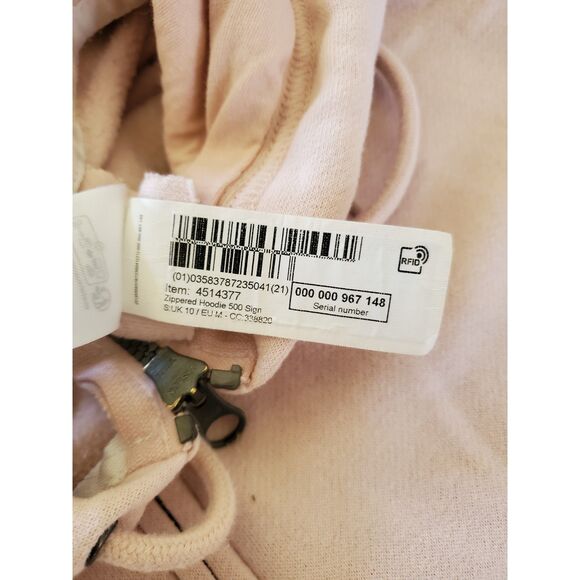 Decathlon Women's M Zip-Up Fitness Hoodie 500 - Pink Bsrbiecore VGUC - Picture 6 of 9